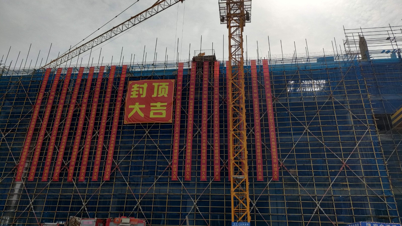 易順建工集團有限公司承建的熹茗白茶加工及產(chǎn)業(yè)技術(shù)基地建設(shè)項目一期工程順利封頂！
